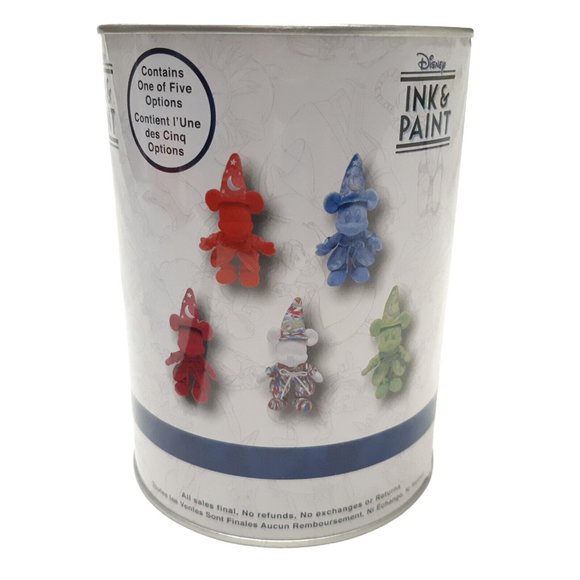 Disney Parks Ink And Paint Sorcerer Mickey Plush Series 1 Red Mystery Can New - Picture 10 of 13